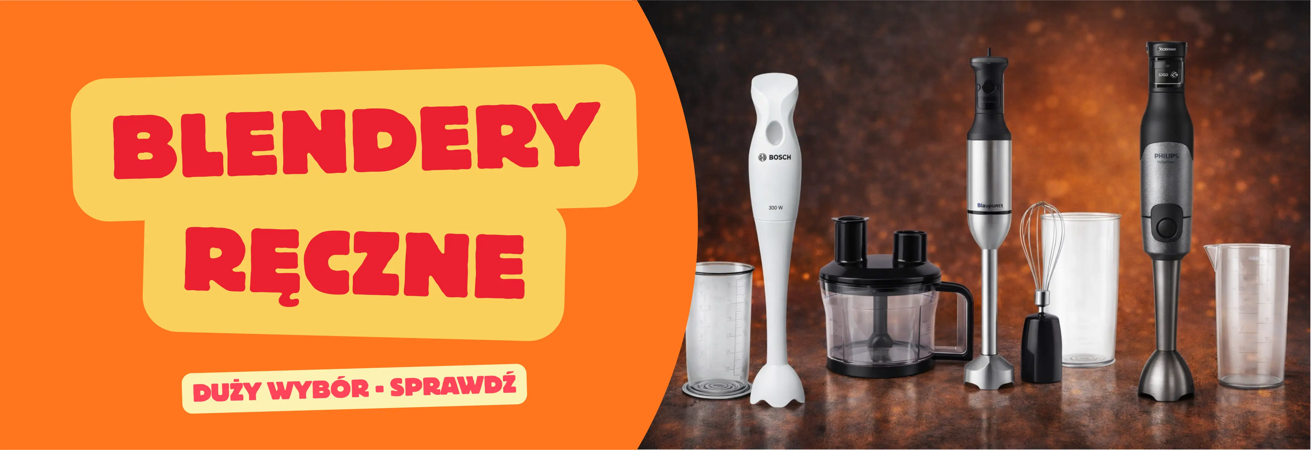 Blendery ręczne do kuchni