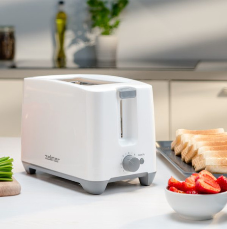 MOCNY TOSTER 2 KROMKI GRZANKI ZELMER ZTS7386 750W 7 POZIOMÓW OPIEKANIA