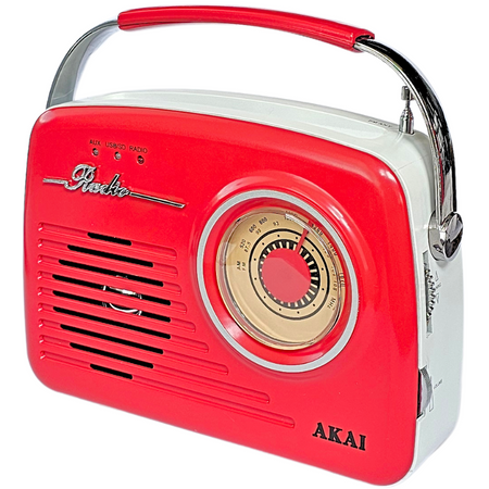 Radio Sieciowo-Bateryjne Akai APR-11R Retro