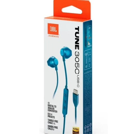 Słuchawki douszne JBL T305CBLU