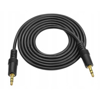 Kabel AUX LB0061 Libox JACK 3,5MM Stereo 1M HQ Czarny Audio Miedziany
