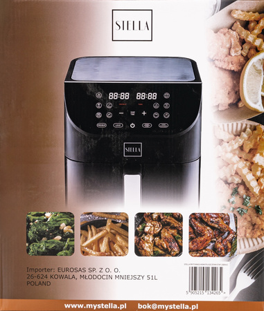 Frytkownica beztłuszczowa Air Fryer Stella STAF 1500-6-C