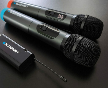 Mikrofon UHF Blaupunkt WM60UDB podwójny, bezprzewodowy