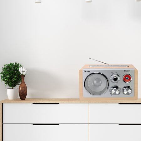 Radio Eltra Bażant drewno jasny buk