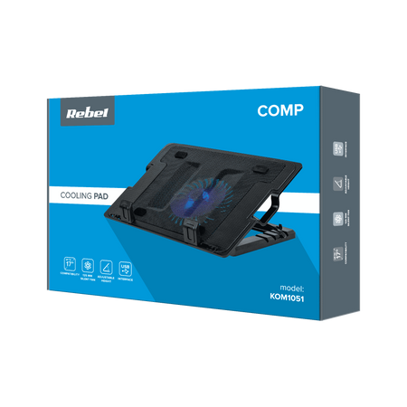 Podstawka chłodząca pod laptop Rebel 14-17" KOM1051