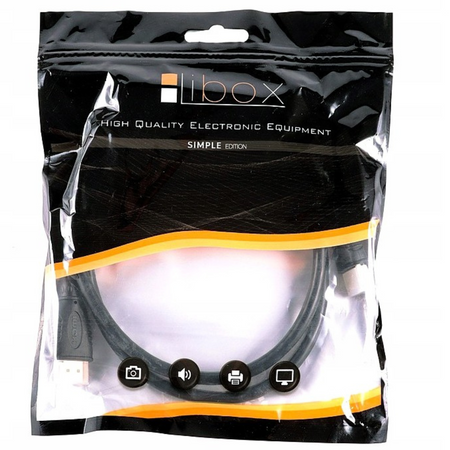 Kabel HDMI LB0002-3 Libox 3m V1.4 Ethernet ARC Pozłacane złącza Czarny