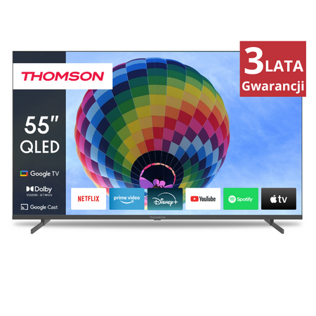 Telewizor QLED Thomson 55QG4S14 55'' 4K Smart TV Google TV Dolby Atmos