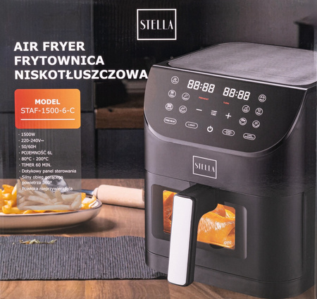 Frytkownica beztłuszczowa Air Fryer Stella STAF 1500-6-C