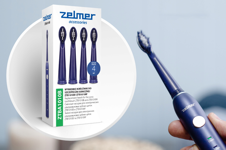 Końcówki do szczoteczki Zelmer ZTBA1010B 4 szt