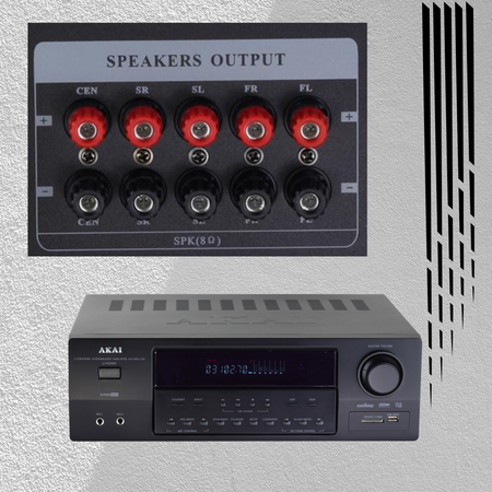 Wzmacniacz amplituner Akai AS110RA -320