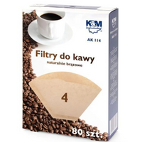Filtr do kawy K&M AK114 rozm. 4, 80SZT