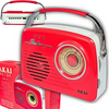 Radio Sieciowo-Bateryjne Akai APR-11R Retro