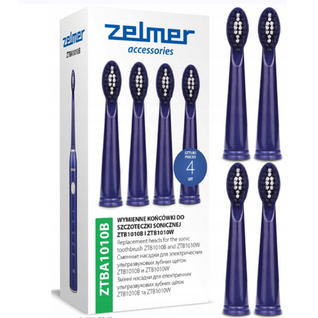 Końcówki do szczoteczki Zelmer ZTBA1010B 4 szt