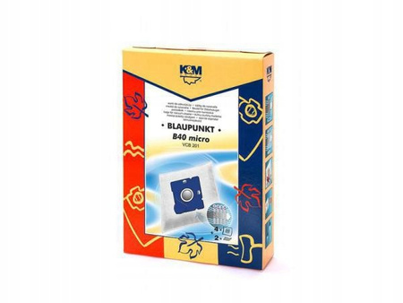 Worki do odkurzacza K&M B40 4 szt + 2 filtry Micro