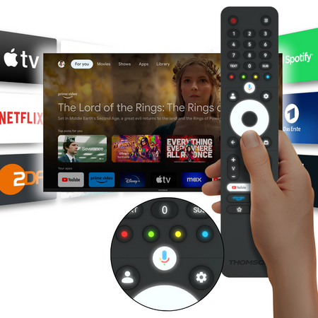 Telewizor QLED Thomson 55QG4S14 55'' 4K Smart TV Google TV Dolby Atmos