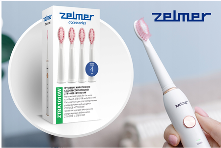 Końcówki do szczoteczki Zelmer ZTBA1010W 4 szt