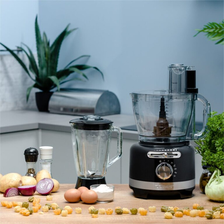 ROBOT KUCHENNY ZELMER ZFP9000B 2000W 3L BLENDER 1,75L AKCESORIA 6 TRYBÓW
