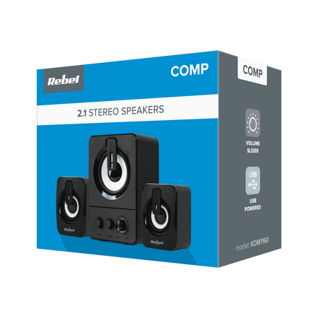 Głośniki Rebel KOM1160 komputerowe 2.1 CS-50