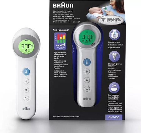Termometr bezdotykowy Braun BNT400