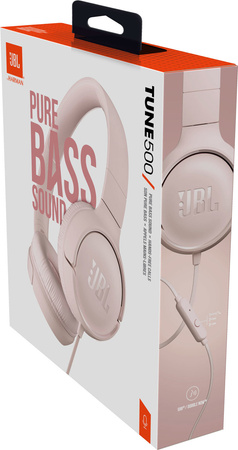Słuchawki nauszne JBL Tune 500 TUNE500 PINK