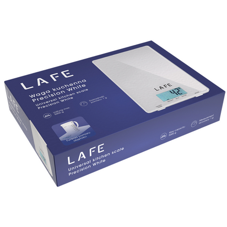 Waga kuchenna Lafe Precision biała 5 kg